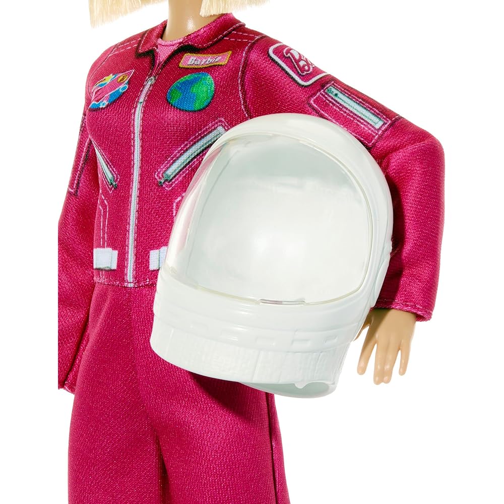 Игровой набор Barbie Космический пилот с аксессуарами для ролевой игры, для детей от 3 лет, розовый JKF77