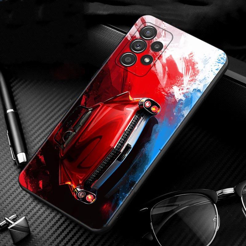 Чехол для Samsung Galaxy A51 A71 A41 A31 A11 A01 A72 A52 A42 A32 A22 A21s A02s A12 A02 с изображением японского спортивного автомобиля в стиле комиксов