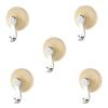 5Pcs Plastic Suction Cup Hook Punch Free Wall Hooks Creative Shower Towel Rack  Bathroom