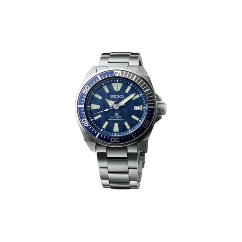 Seiko Prospex 200 метров водонепроницаемые классические Автоматические Мужские часы на стальном браслете синий циферблат SRPB49J1