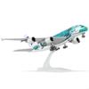Модель самолета QIYUMOKE 1/240 со стендом: Модель самолета ANA A380 "Зеленая черепаха" (30см Длина) - Модель Airbus A380 из смолы - Авиационный сувенир-подарок для взрослых