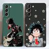 Чехол Anime My Hero Academy для Samsung Galaxy S8 Note 20 Ultra 5G S9 S21 S10 Plus S20 FE S22, ультраматовый жидкий силиконовый чехол