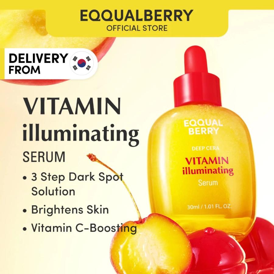 Eqqualberry BAKUCHIOL PLUMPING SERUM 30ml/VITAMIN ILLUMINATING SERUM 30ml