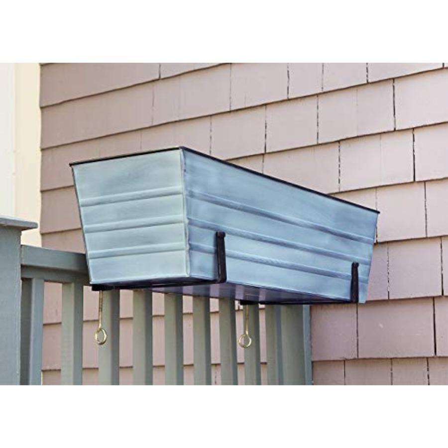 Large Window Box in Blue with Durable Material for Outdoor Use