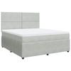 Maison Exclusive - Sommier à lattes de lit et matelas Gris clair 180x200cm Velours