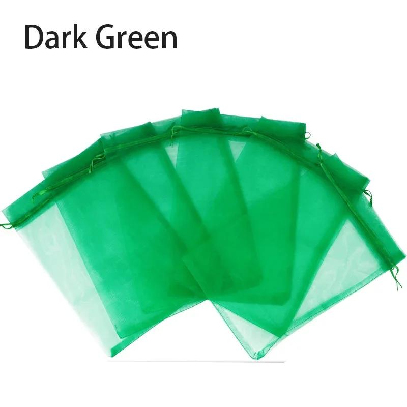 11/111Pcs Fruit Grape Protection Bags With Drawstring Garden Mesh Netting Bags Plant Cover Mesh Bag for Fruit Flower Vegetables