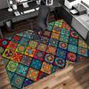 Personalized Geometric Mandala Flower Area Rug Living Room Bedroom Porch Office Desk Coffee Table and Corridor Home Decoration