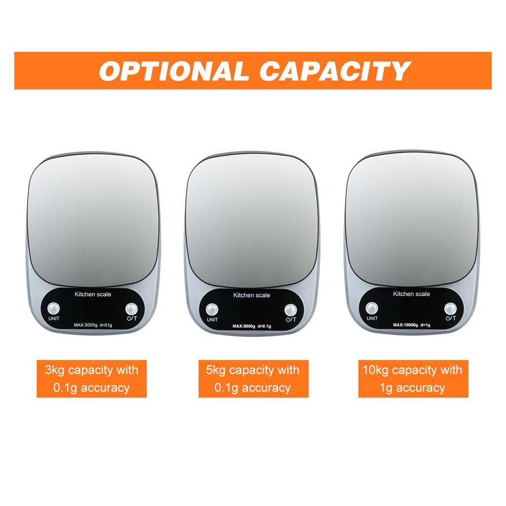 Высокоточные цифровые весы с водонепроницаемой поверхностью, портативные кухонные весы, весы для выпечки