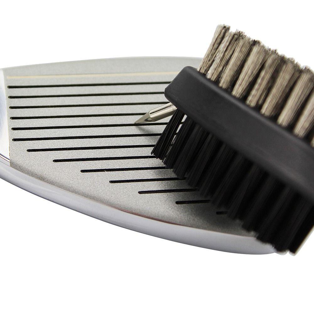 Golf Towel and Brush Head Groove Cleaner Set Golf Double-sided Cleaning Brush Golf Cleaning Set