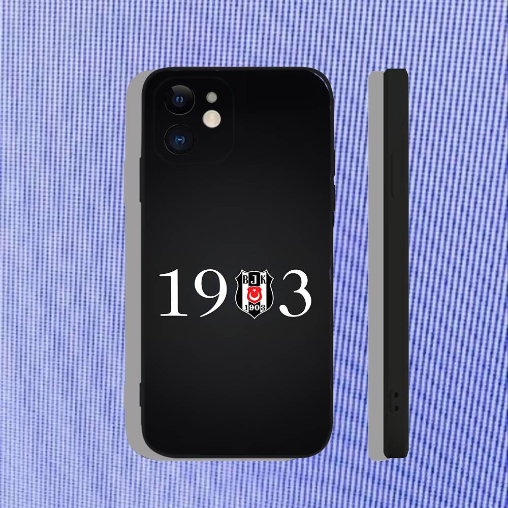 Модный Чехол для Телефона Besiktas BJK Для iPhone 17,16,15,14,13,12,11,Pro,Max,Plus,Air,X,XS,XR,SE,8,7,Mini,Мягкий Черный Funda