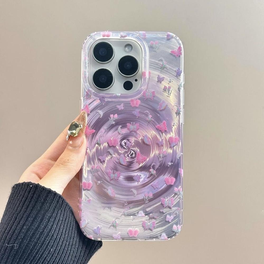 Чехол для телефона Vortex Laser для iPhone 11 Fundas iPhone 13 16 Pro Max 14 15 12 13promax, противоударный, мягкий, из ТПУ, чехол-бабочка