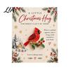 Pocket Hug Token for Christmas Card, Mini Festive Greeting Card Creative Scrapbook Accessories with Envelope, Holiday Gift Tag Friends Family Stocking