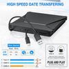 Внешний DVD-привод с USB 3.0 и Type-C, Пластик, Цвет: Как показано (1 комплект)