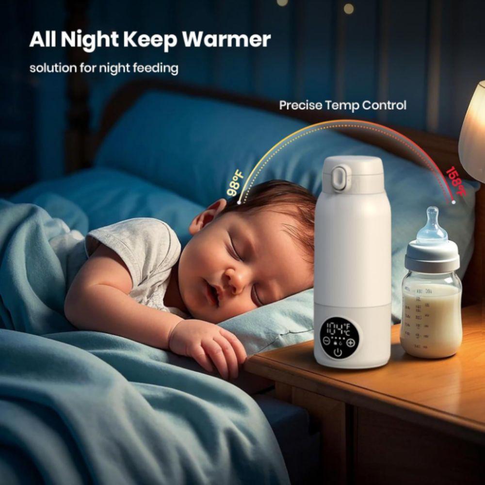 Cordless Portable Milk Warmer Stainless Steel Breast Sterilizer Portable Baby Bottle Warmer Travel