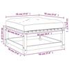 VidaXL Подставка для ног для сада с подушкой, Журнальный столик, Табурет для патио, балкона, террасы, заднего двора, для улицы, Дерево 838093