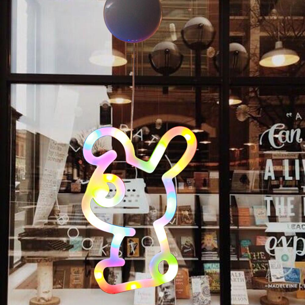 1-4 шт. пасхальный оконный светильник в виде яиц кролика, подвесной светильник, праздничная атмосфера в помещении, гирлянда для пасхального украшения окна 2025 г.