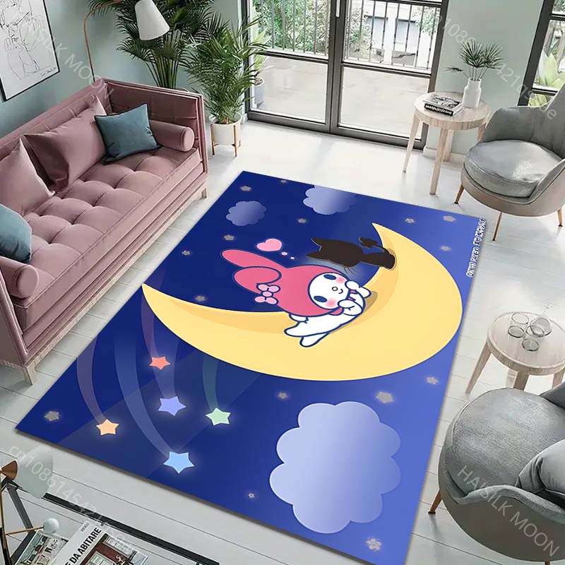 15 Размеров Японский Ковер My Melody для Гостиной Детской Спальни Коврик Под Диван Придверный Коврик Напольный Ковер Домашний Декор Противоскользящий Коврик