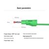 4mm All-Copper Banana Plug Test Lead Wire for High Voltage Power Meters, 10A Capacity
