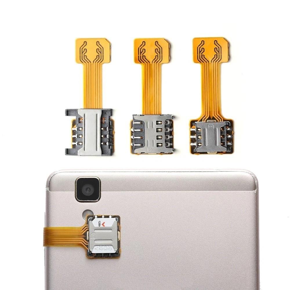 Практичный DIY TF для Micro SD Extender Dual SIM Card Adapter Hybrid Sim Slot Nano Cato