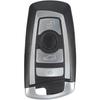 Корпус ключа для BMW Серии 3 5 6 7 X3 - 4 кнопки - Плип ключ-пульт с лезвием Phonillico®