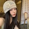 Hollow Beanies Hat Handmade Weave Cap Fashion Crochet Flower Hat  Spring and Summer
