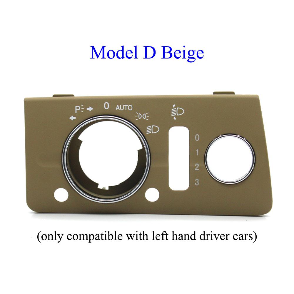 W211 Dashboard Black Beige Headlight Lamp Switch Cover Panel For Mercedes Benz E Class 320 350 550 2003 2004 2005 2006 2007 2008