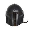 Handmade Black Helmet Steel Halloween Helmet With Chain Strap Gift