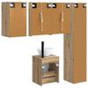 Bathroom Cabinet Set 5 pcs Artisan Oak 43 x 11.5 x 60.5 cm