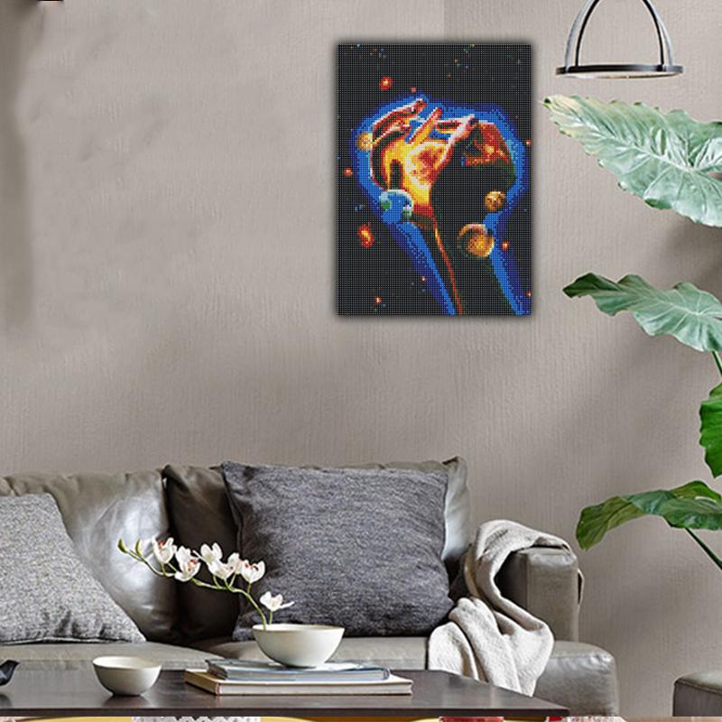 FIYO 11,8x16,73 В алмазной живописи, полная круглая дрель, планета, ручная круглая алмазная живопись, ручная работа, сделай сам, алмазная мозаика, картина, украшение для дома