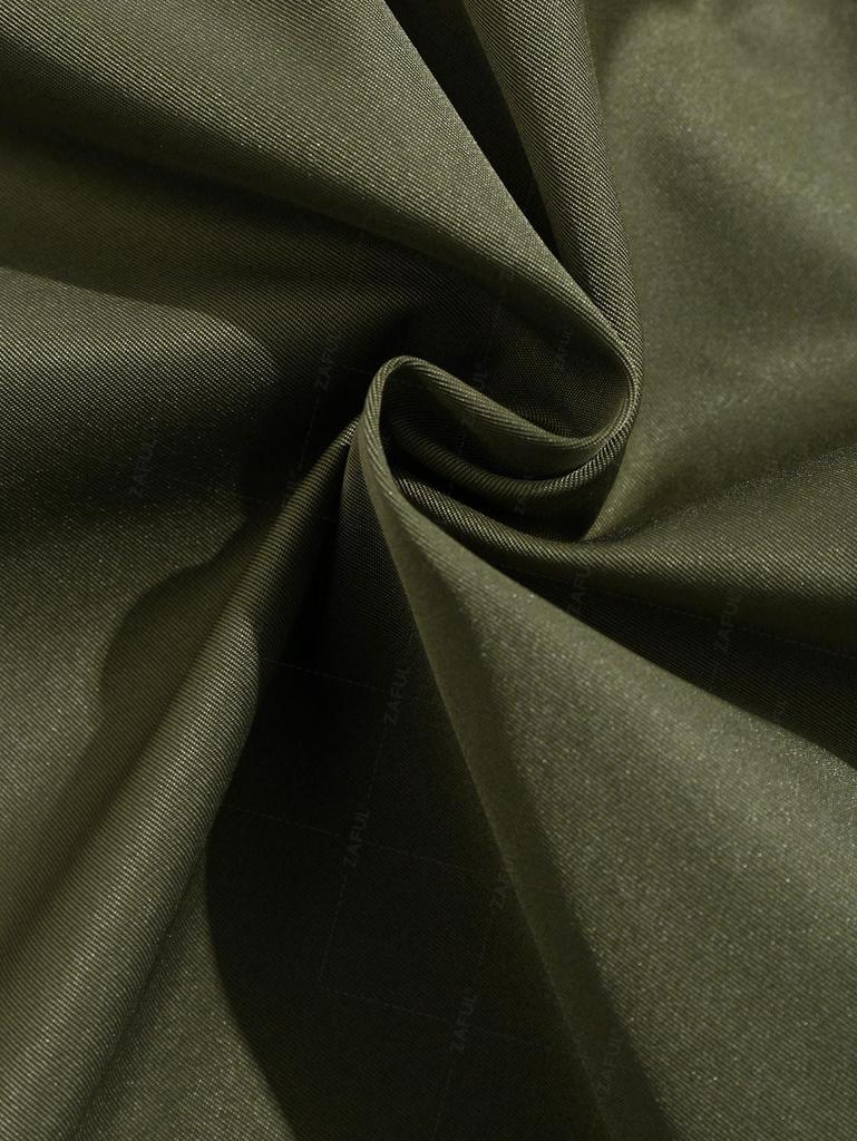 ZAFUL Techwear Buckle Belt Solid Color Windbreaker Cargo Parachute Pants