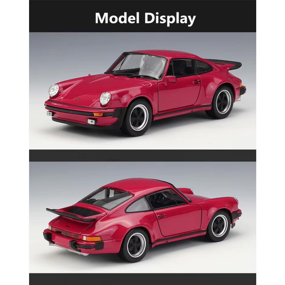 Welly 1/24 Scale 1974 Porsche 911 Turbo 3.0 Alloy Sports Car Model Diecast Metal Toy Vehicle Car Model Simulation Collection Kids Gift