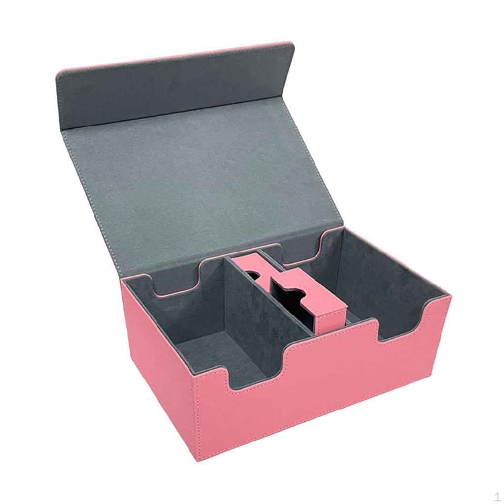 Коробка для колоды карт, прочный коллекционный прочный чехол для спортивных карт из искусственной кожи