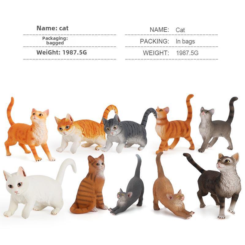 Детский набор игрушек «Черно-белый котенок» — китайские сельские украшения в виде кошечки