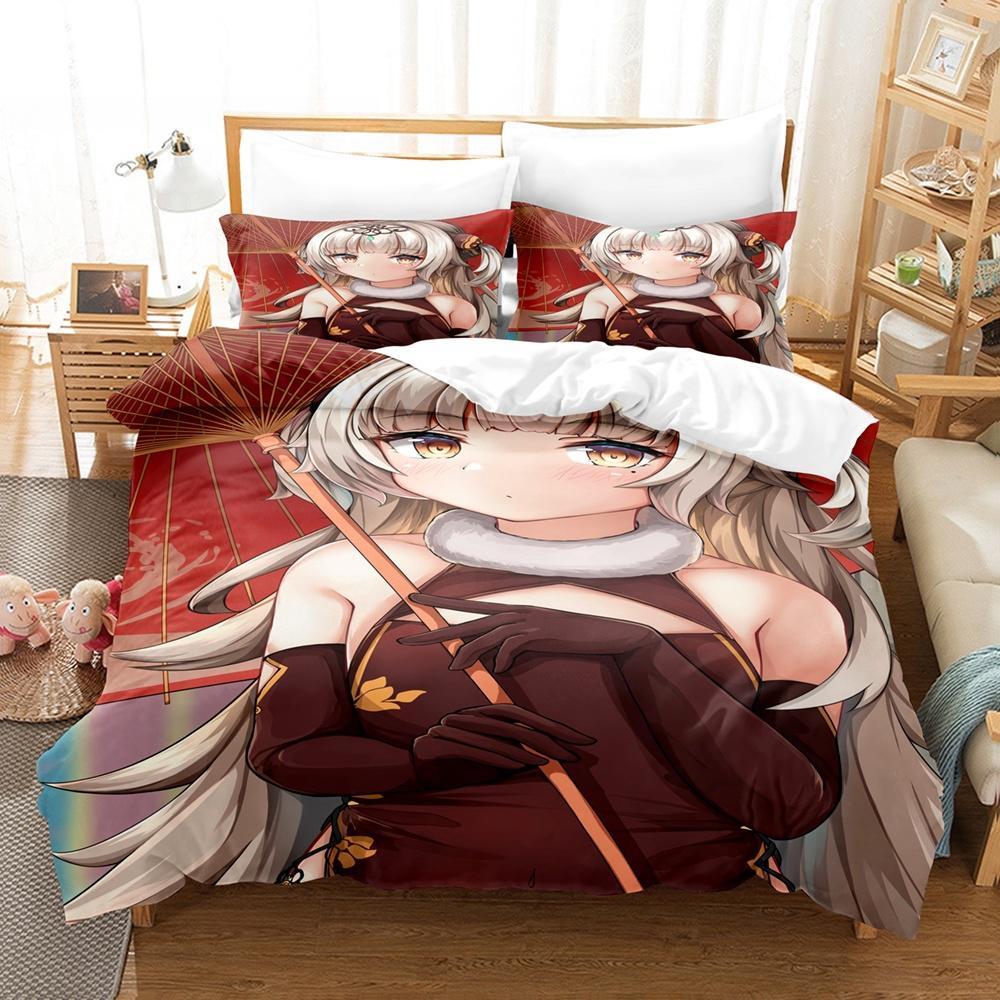 3d Print Anime Kawaii Girl Azur Lane Bedding Set Single Twin Full Queen King Size Bed Set Adult Kid Bedroom Duvet Cover Sets