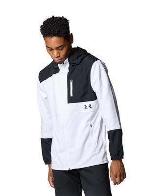 КУРТКА UA ARMOR KNIT HYBRID FULLZIP Белый Черный XL [Under Armor]