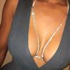 Цепочка для бюстгальтера со стразами Супер Блестящая Сексуальная Цепочка для тела для бикини Ночной клуб Аксессуары