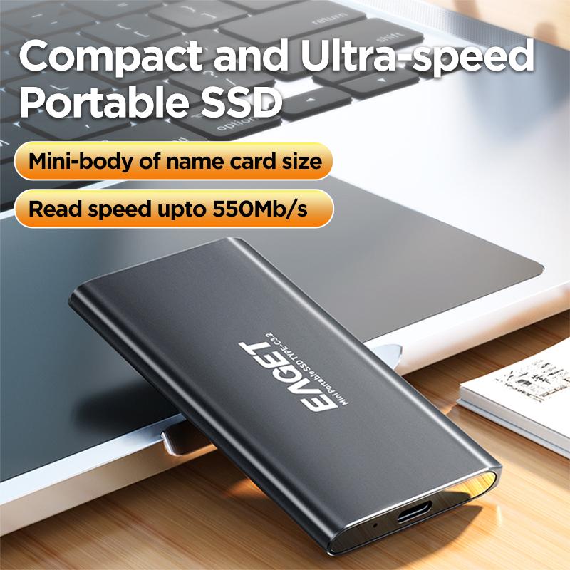 Внешний твердотельный накопитель Портативный твердотельный накопитель USB 3.2 Gen 2x2 для ПК и Mac Фотографы, создатели контента и игровые внешние твердотельные накопители