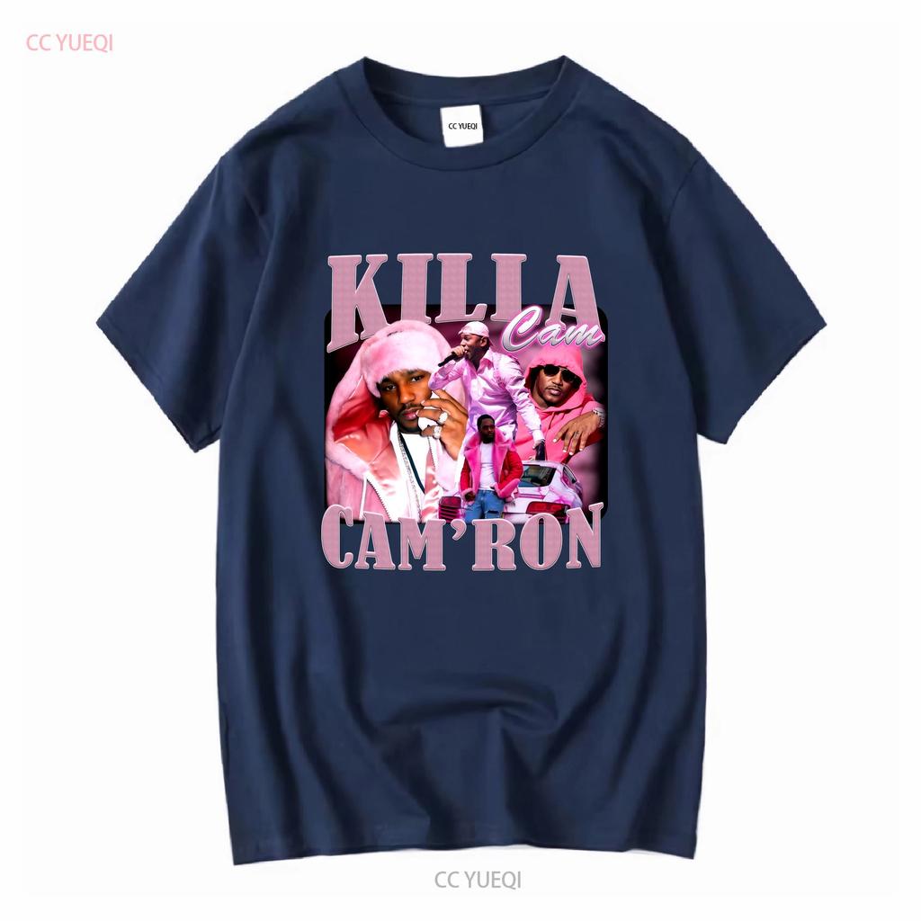 Killa Cam Ron Футболка Винтажная с длинным или коротким рукавом винтажная Стираная с принтом Немного унисекс дизайнерская одежда Мягкая мода