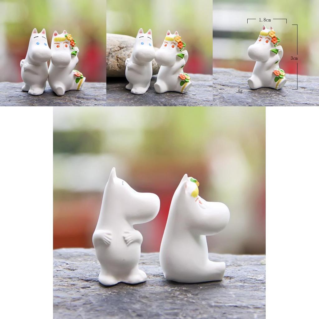 Resin Moomin Micro Landscape Hippo With Creative Diy Craft For Promotional Gifts And Holiday Decoration