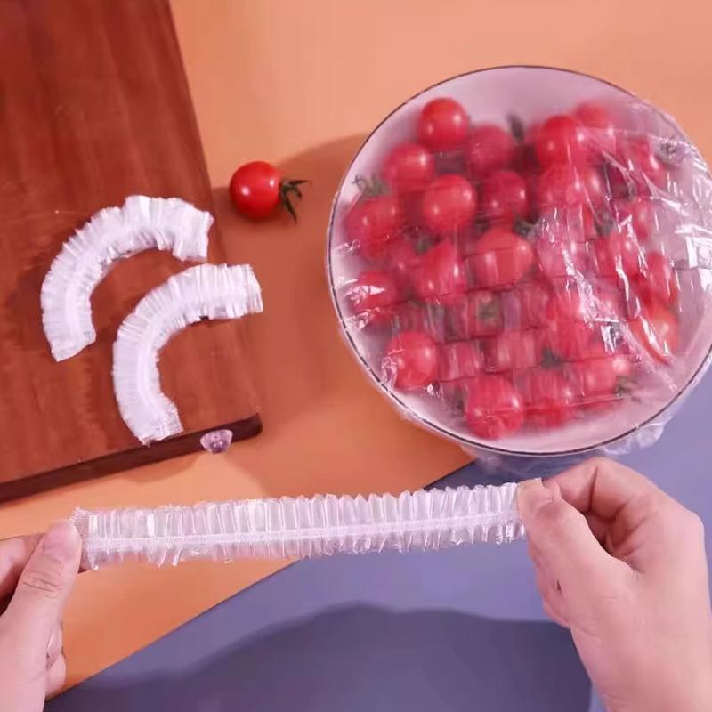 Многоразовые одноразовые крышки для пищевых продуктов, пластиковая упаковка, прочные эластичные крышки для пищевых продуктов для мисок, эластичные крышки для тарелок для кухонной сумки для хранения еды