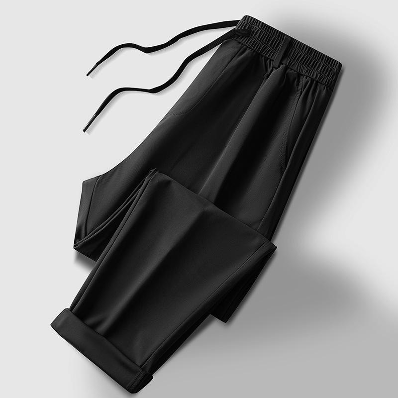 Мужские летние легкие эластичные деловые брюки Ice Silk для всех возрастов