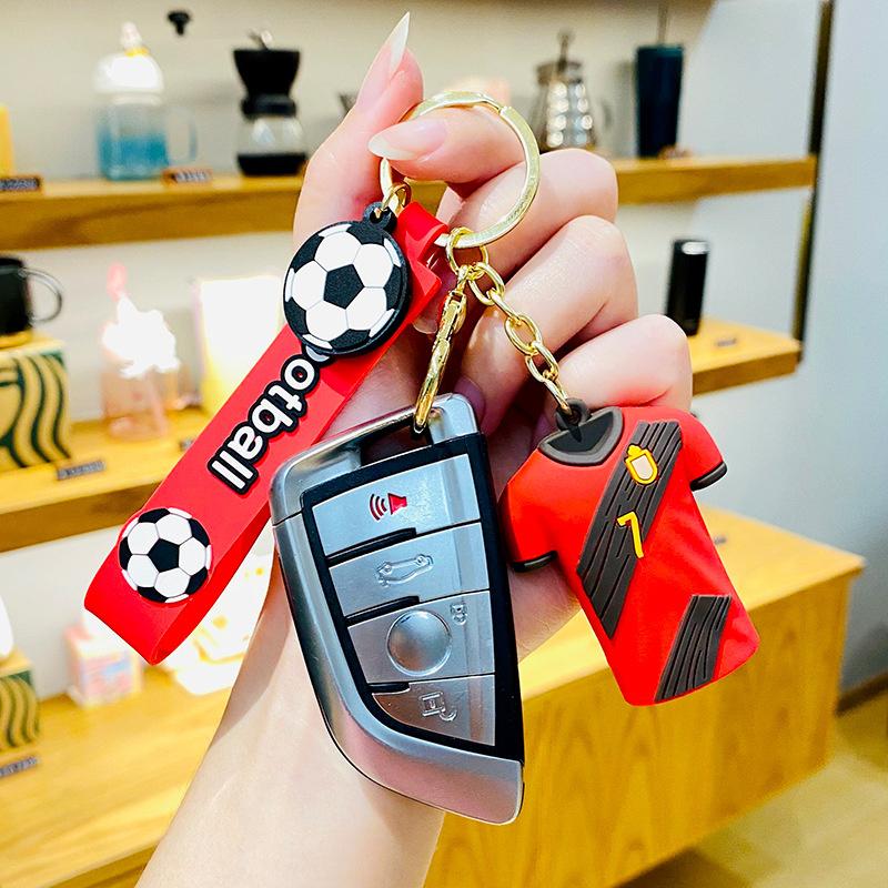 Хороший брелок из джерси, автомобильный брелок Месси, ПВХ, Намар, подарок, сумка для Кубка мира, подвеска, Роналду, футбольная звезда