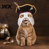 Unique Dog Halloween Gear Pet Pirate Hat, Black Hood with Feather, Funny Cat Cosplay Decorative Hat for Small Pets Face Mask Dogs And Cats