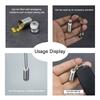 1Pcs Portable Waterproof Metal Capsule Box Mini Medicine Holder Stainless Steel Pill Case Mini Pill Holder Edc Tool Seal Bottle