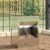 Rabbit Feeder Silver 20 x 12.5 x 25 cm Galvanized Steel