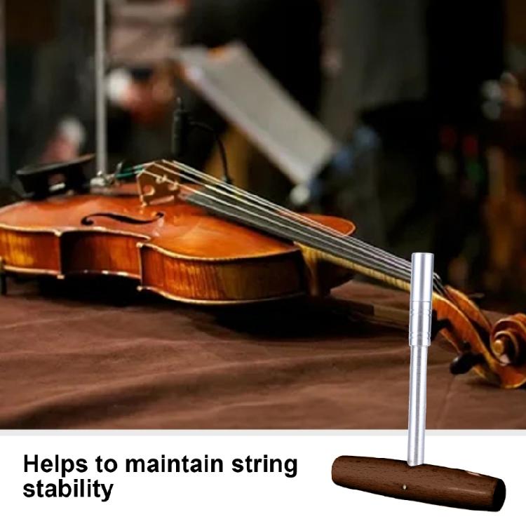 Piano Tuning T Wrench for Musicians Piano Tuner Spanner with Natural Wood Handle Multiple Usage Spanner
