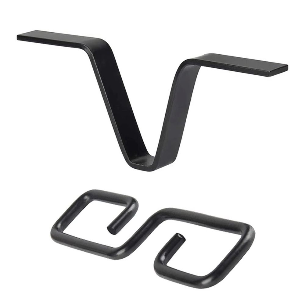 Iron Rain Chain Adapter Black Gutter Adapter V Shaped Hook  Exterior Installation