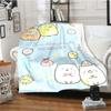 Милое Фланелевое Пледное Одеяло Sumikko Gurashi Ультра Мягкое Тонкое Одеяло Покрывала для Гостиной Спальни Дивана Офиса Теплое Одеяло