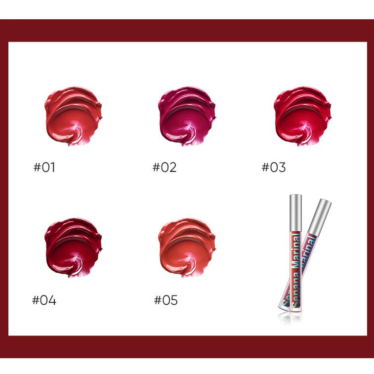 SENANA Матовая матовая бархатная воздушная глазурь для губ Водонепроницаемая помада для макияжа губ