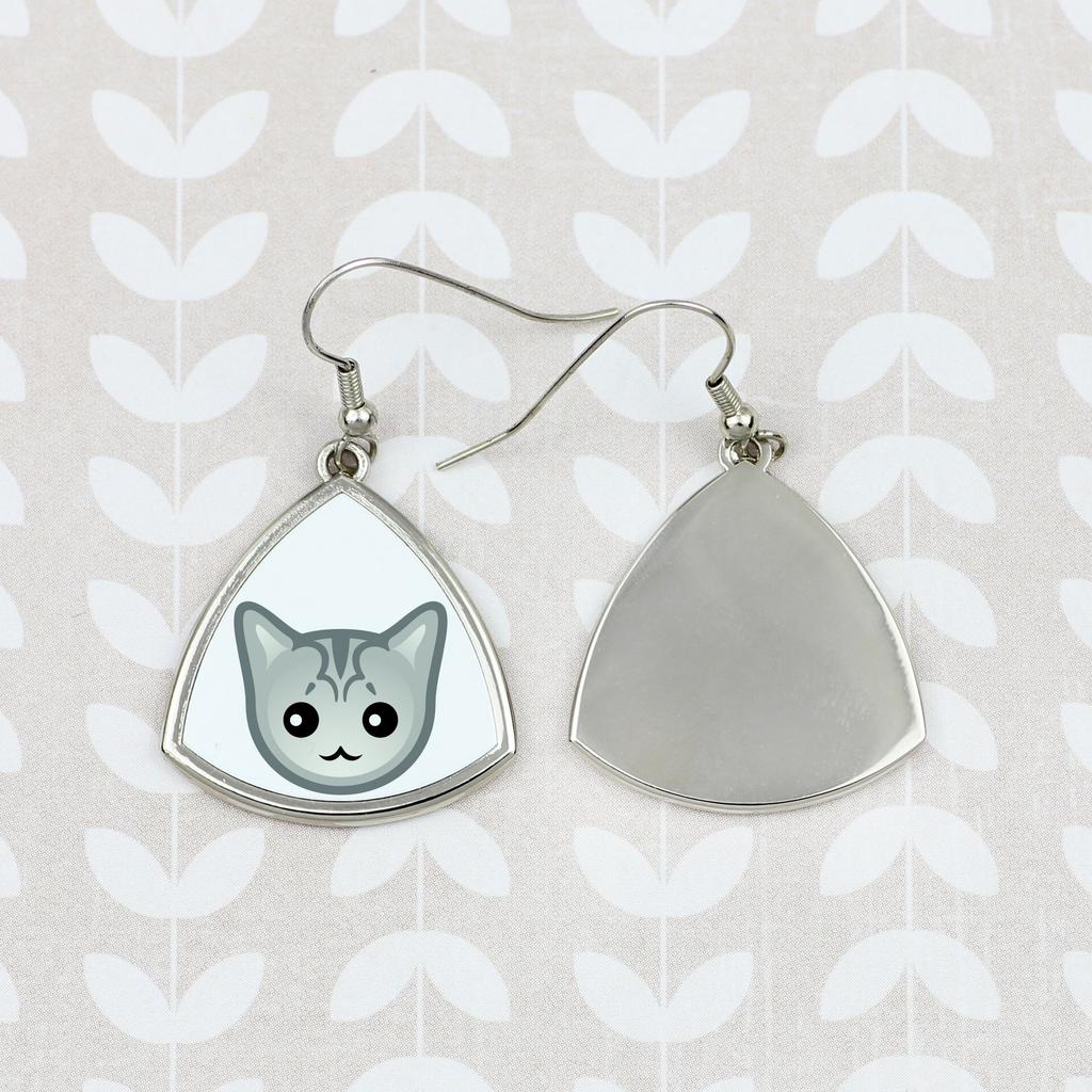 Burmilla – Elegant metal earrings as a gift | Art-Dog